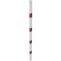 Balustrade De Protection En Tube - Blanc/rouge - 1800 Mm