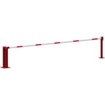Schake - Barrière de voirie manuelle avec serrure - 5000 mm - Acier Rouge - Sécurité et Robustesse