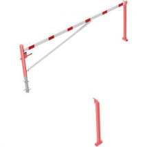 Barrière Pivotante À Bétonner Avec Serrure -4000mm