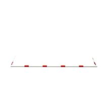 Schake - Barrière de sécurité pour voirie - 6m - Aluminium - Fixation traverse limiteur