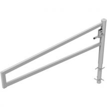 Barrière Galvanisé Pivotante À Bétonner Avec Serrure -2500mm