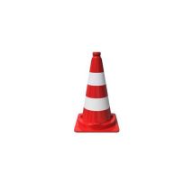 Schake - Cône de guidage TL - 750 mm Rouge/Blanc - Classe 2 - Signalétique Chantier