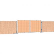 Porte De Clôture En Bois Avec Structure En Acier