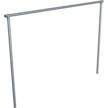 Schake - Portique à tapis - 350 cm - Gris/argent - Robuste et pratique pour buanderie