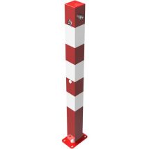 Schake - Poteau de blocage à cheviller réfléchissant 2 anneaux 8mm - Usage extérieur et chantier - Fixation à visser