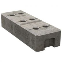 Socle Béton Pour Clôture Mobile Avec 6 Alésages-130 X 220mm