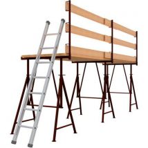 Poteau Garde-corps Pour Compact S - Laqué Brun