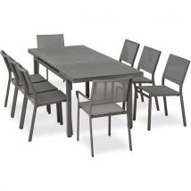 Ensemble Repas De Jardin Dania-8 Places-anthracite
