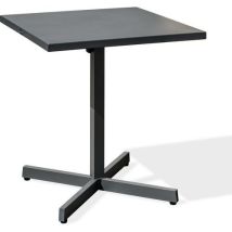 Guéridon De Jardin Avec Plateau Pliant En Acier-anthracite