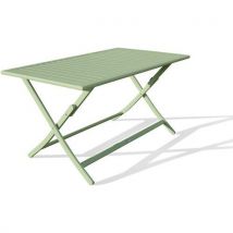 Table De Jardin Pliante En Aluminium-vert Clair