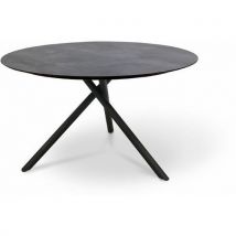 Table De Jardin Ronde En Aluminium-anthracite