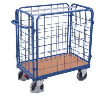 Chariot Grillagé Bas Pour Colis Avec 4 Parois / Sw-700.220