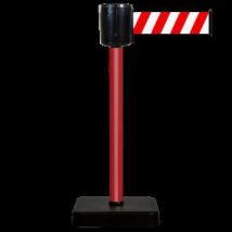 Poteau À Sangle 10m - Sangle Rouge Et Blanche - Socle Mobile