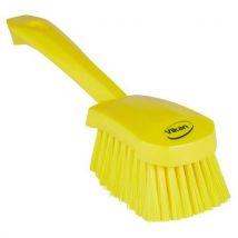 Brosse À Main Souple À Manche Court - Jaune