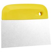 Racloir Coupe Pâte Acier - 146mm - Jaune