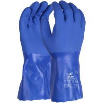 Gants De Manutention De Protections Chimiques Pvc - Bleu - Taille 9