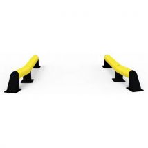 D-Flexx - Guide-roues pour camion ROMEO 2000 - Polyéthylène Jaune - 2000 mm - Robuste et Durable