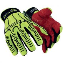 Hexarmor - Gants de protection Rig Lizard 2025X - Taille 7 - Protection mécanique renforcée - Microfibre rouge/jaune