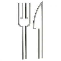 Pictogramme Restaurant - Inox Brossé