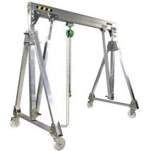 Portique Atelier Alu 500kg Portée 5m Hauteurde 3 À 4 M