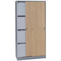 Armoire De Bureau Portes Couli Aluminium Hauteur 180 Cm 9534