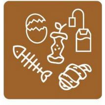 Aimant Pour Le Tri Collec - 45x45mm - Marron