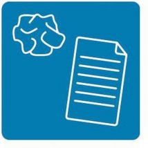 Aimant Pour Le Tri Collec - 90x90mm - Bleu