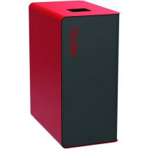 Borne De Tri Support Sac Cubatri - Métal - 90l - Gris