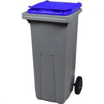 Poubelle Conteneur 2 Roues Korok - 120l - Bleu