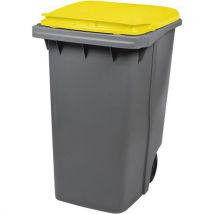Poubelle Conteneur 2 Roues Korok - 340l - Jaune