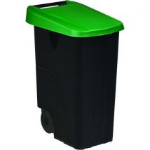 Poubelle Mobile Couvercle Plein Movatri Green - 85l - Vert
