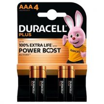 Duracell - 4 Pile alcaline AAA Plus Powerboost - 4 unités - Duracell