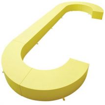Banc Modulable 4 Courbes + 3 Droits - Jaune