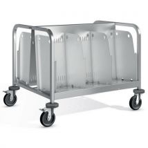Chariot À Assiettes Roues Acier Galvanisé - 984x811x750mm