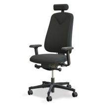 Chaise De Bureau Höganäs 290 Noir Avec Accoudoirs Et Appui-tête