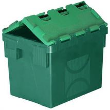 Boîte De Manutention Avec Couvercle Attaché 25 L Vert