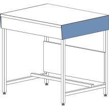 Panneau d'habillage HPL pour paillasse nue - Blanc - 750mm - Résistant et Durable