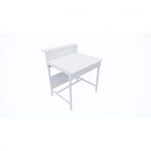 Paillasse Sèche Dosseret Tablette - Mélaminé - 750x600 Mm