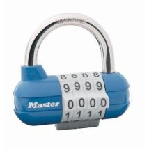 Master Lock - Cadenas à combinaison Pro Sport - Anse 7mm - 4 molettes - Sécurité personnalisable