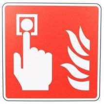 Panneau Incendie - Point D'alarme Incendie - Pvc - 200x200mm