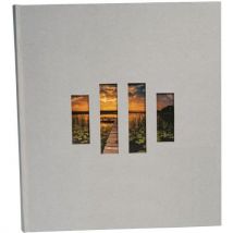 Album Photo Livre De 60 Pages Noires Milano Gris