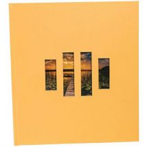 Album Photo Livre De 60 Pages Noires Milano Orange