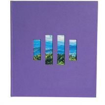 Album Photo Livre De 60 Pages Noires Milano Violet