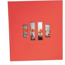 Album Photo Livre De 60 Pages Noires Milano Rouge