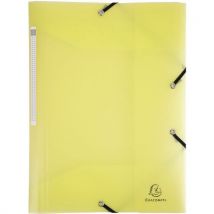 Chemise À Élastiques Jaune En Polypropylène A4