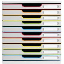 Module De Classement A4 10 Tiroirs Blanc/arlequin