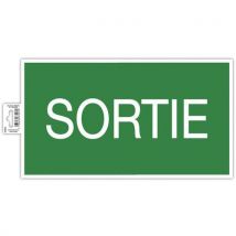 Panneau Adhésif Sortie 35cm Vert