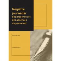 Registre Journalier Des Présences De 24 Pages