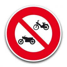 Panneau Interdit Aux Cyclos / Motos-450mm-cl2