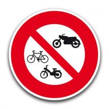 Panneau Interdit Aux Vélos / Cyclos / Motos-650mm-cl2
